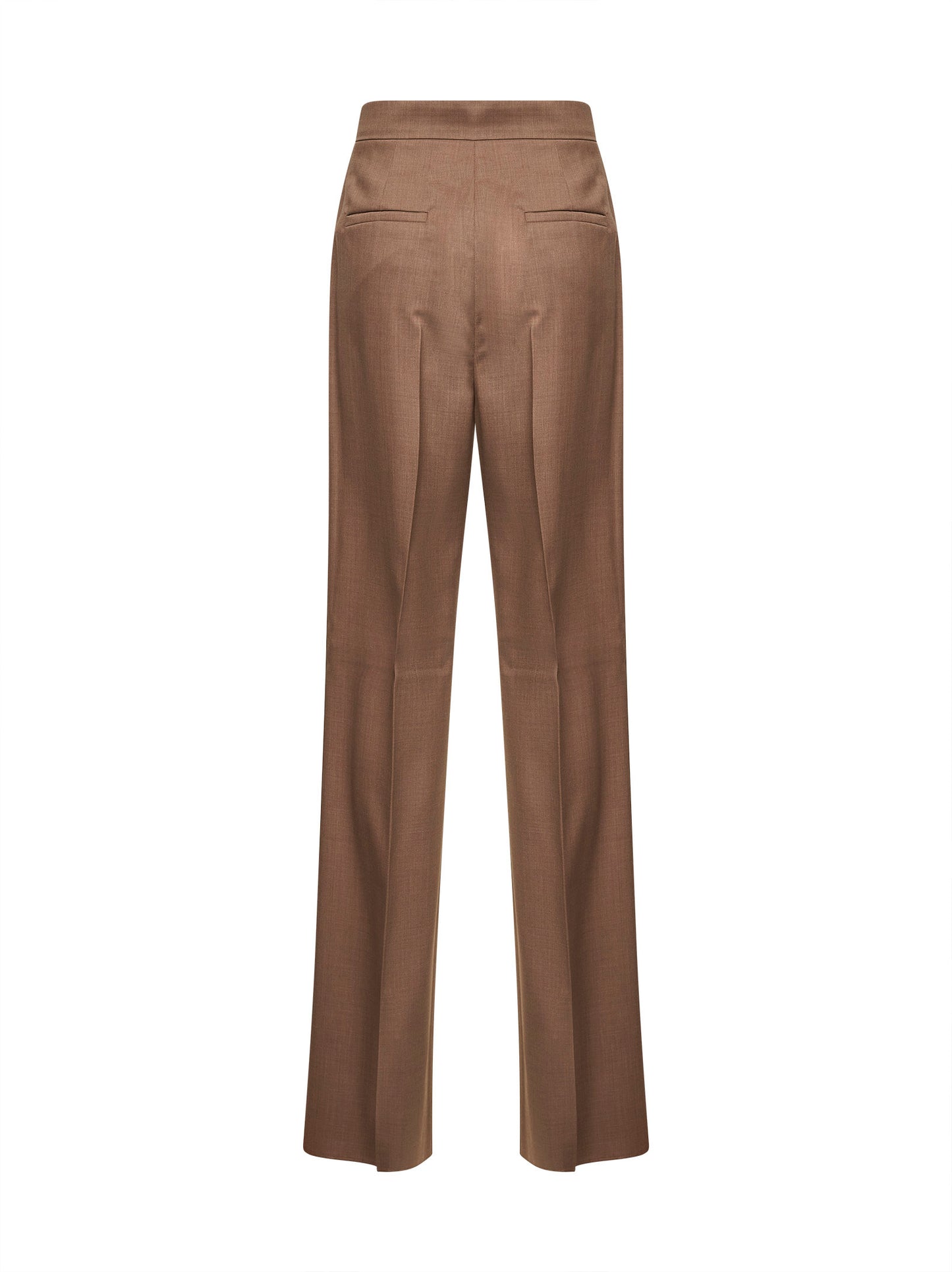 Pantaloni dritti MXMZIMINO in twill nocciola