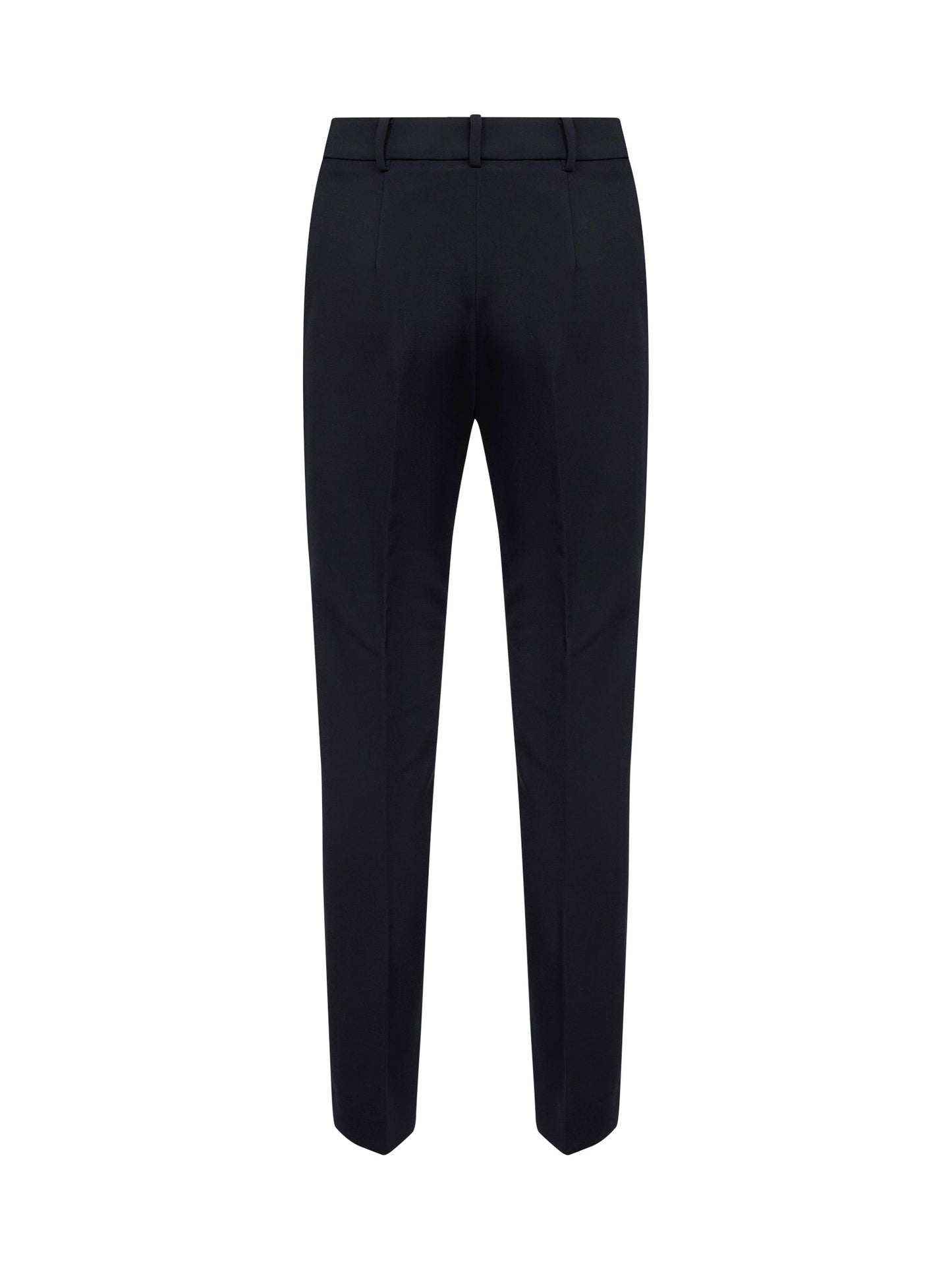 Pantaloni slim MXMGIGLIO in lana stretch blu marino