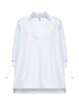 Blusa MXMADORNI in popeline di cotone bianco