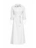 White cotton poplin MXMMIRTO oversized dress