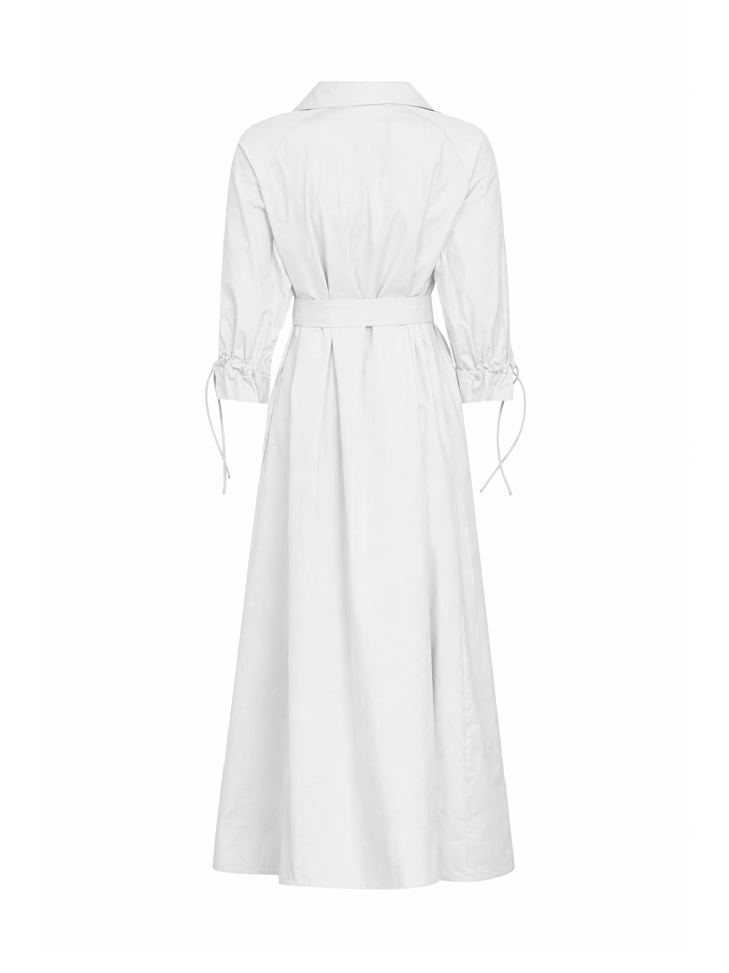 White cotton poplin MXMMIRTO oversized dress