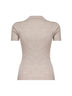 Powder ribbed wool MXMALBERO polo shirt