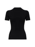 Black ribbed wool MXMALBERO polo shirt<BR/>