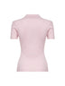 Pink ribbed wool MXMALBERO polo shirt