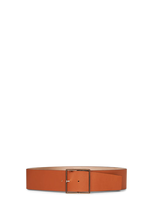 Tan calf leather MXAGINNICO wide belt