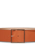 Tan calf leather MXAGINNICO wide belt