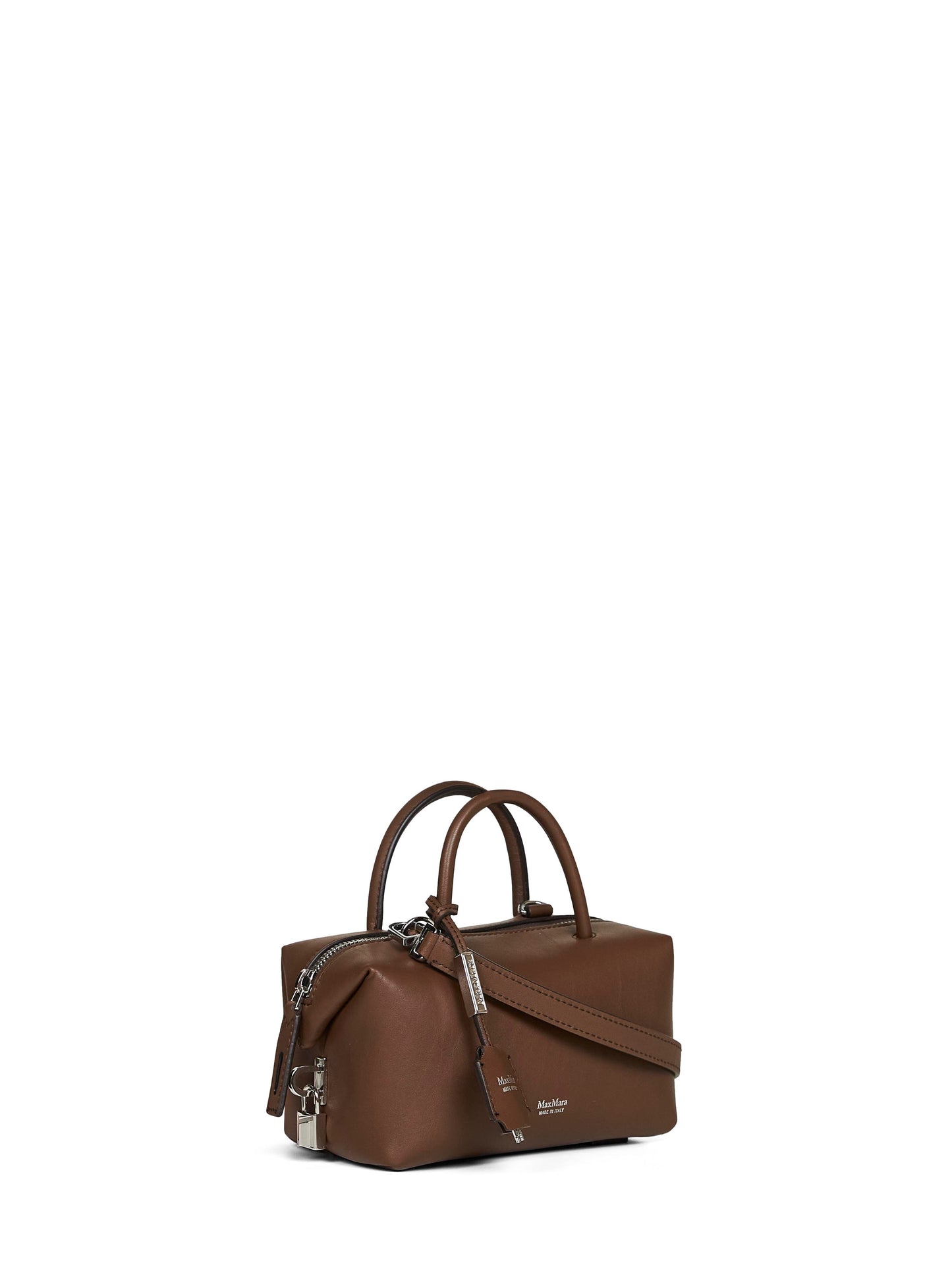 Dark brown HOLDALLS small bowler bag with shoulder strap