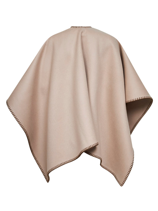 Mantella in lana con cintura MXACOLOMBA sabbia