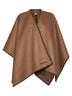 Brown wool MXACOLOMBA belted cape