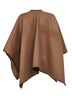 Brown wool MXACOLOMBA belted cape