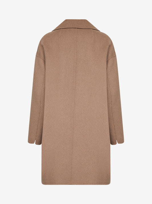 Cappotto midi doppiopetto SMMEDEN beige