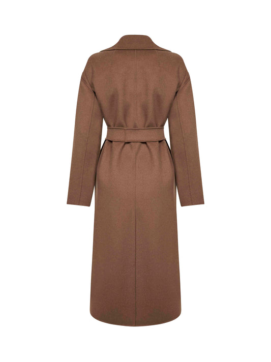 Cappotto lungo a vestaglia SMMHOBBY cammello