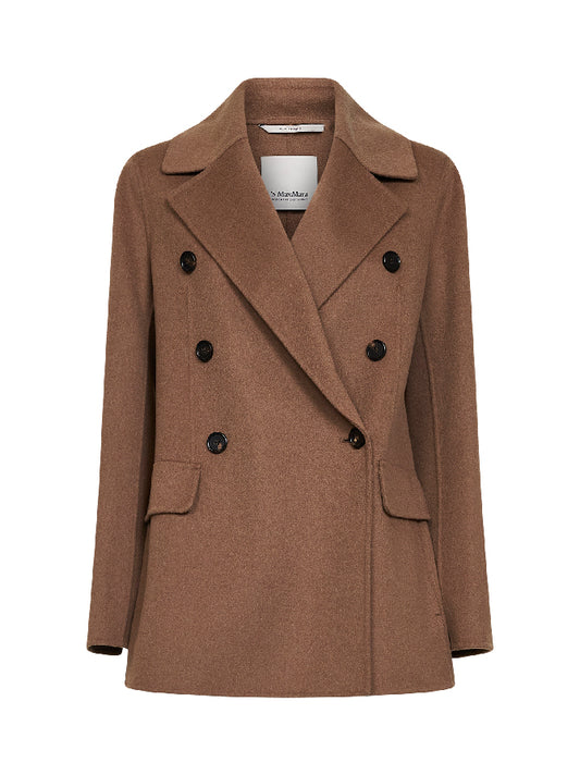 Giacca doppiopetto SMMRITA cammello