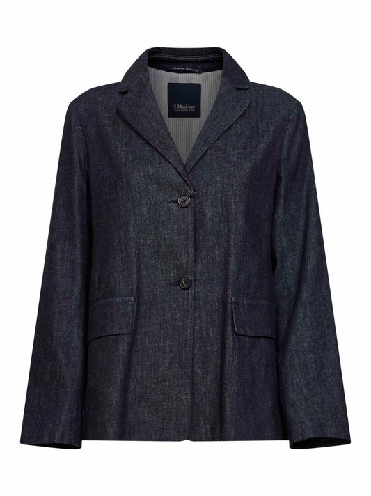 Giacca monopetto SMMLEONE blu marino