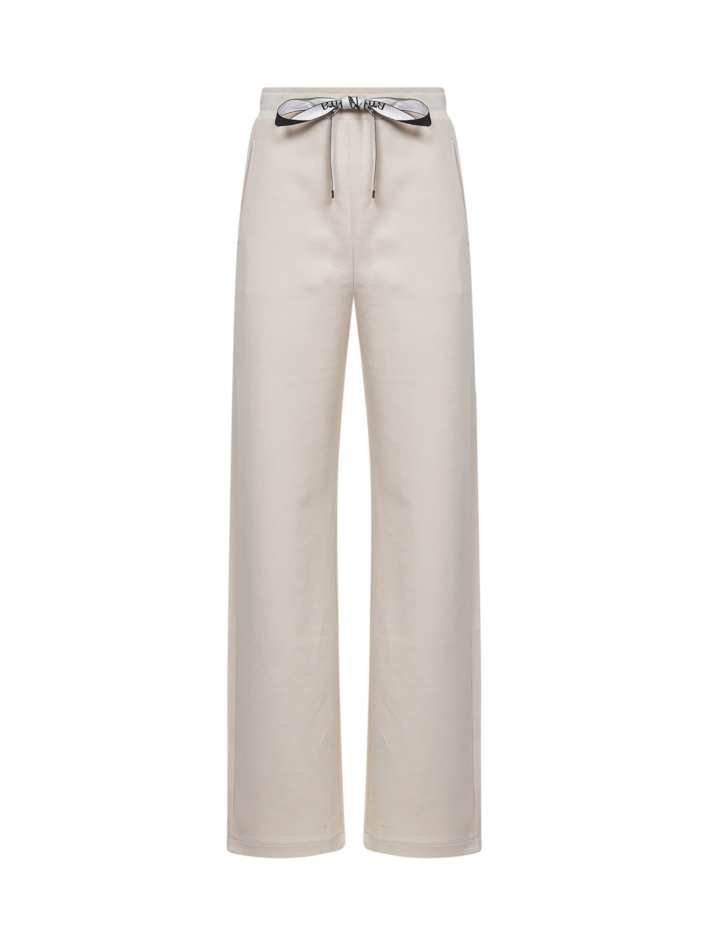 Pantaloni ampi SMMBALI in jersey ecrù
