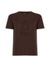 Dark brown jersey SMMBELLA embroidered T-shirt