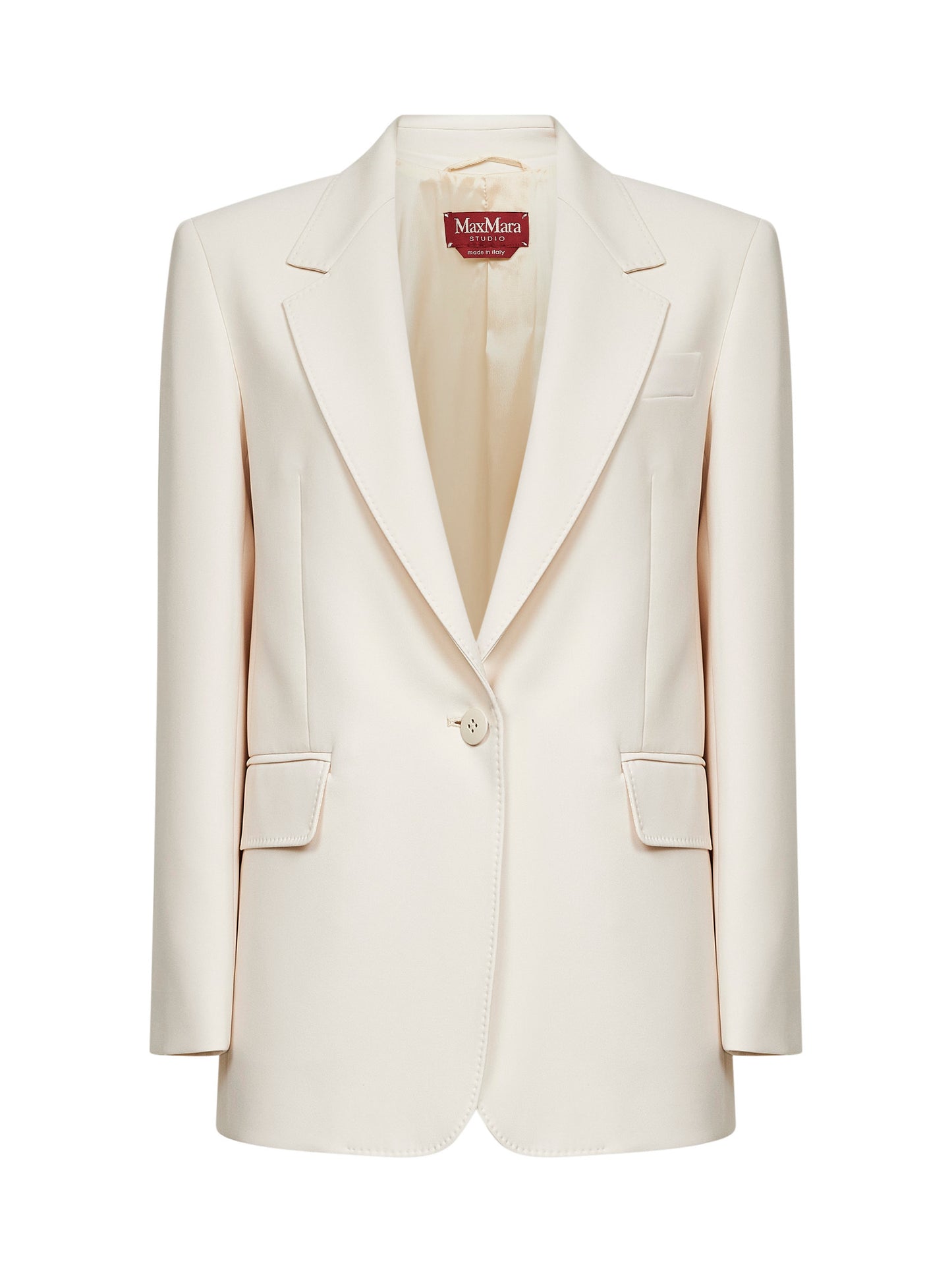 Blazer monopetto MSTBOSCO in cady beige