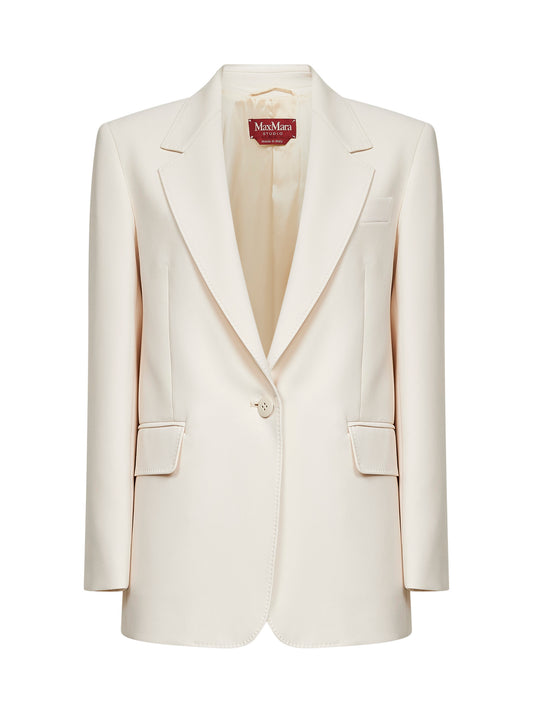 Blazer monopetto MSTBOSCO in cady beige