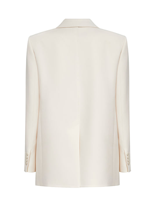 Blazer monopetto MSTBOSCO in cady beige