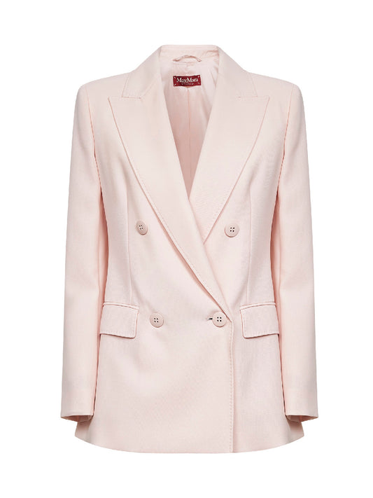 Blazer sfiancato MSTGREMBO in crêpe di lana rosa
