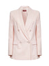 Blazer sfiancato MSTGREMBO in crêpe di lana rosa