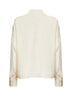 Beige silk MSTCOLONO tie blouse