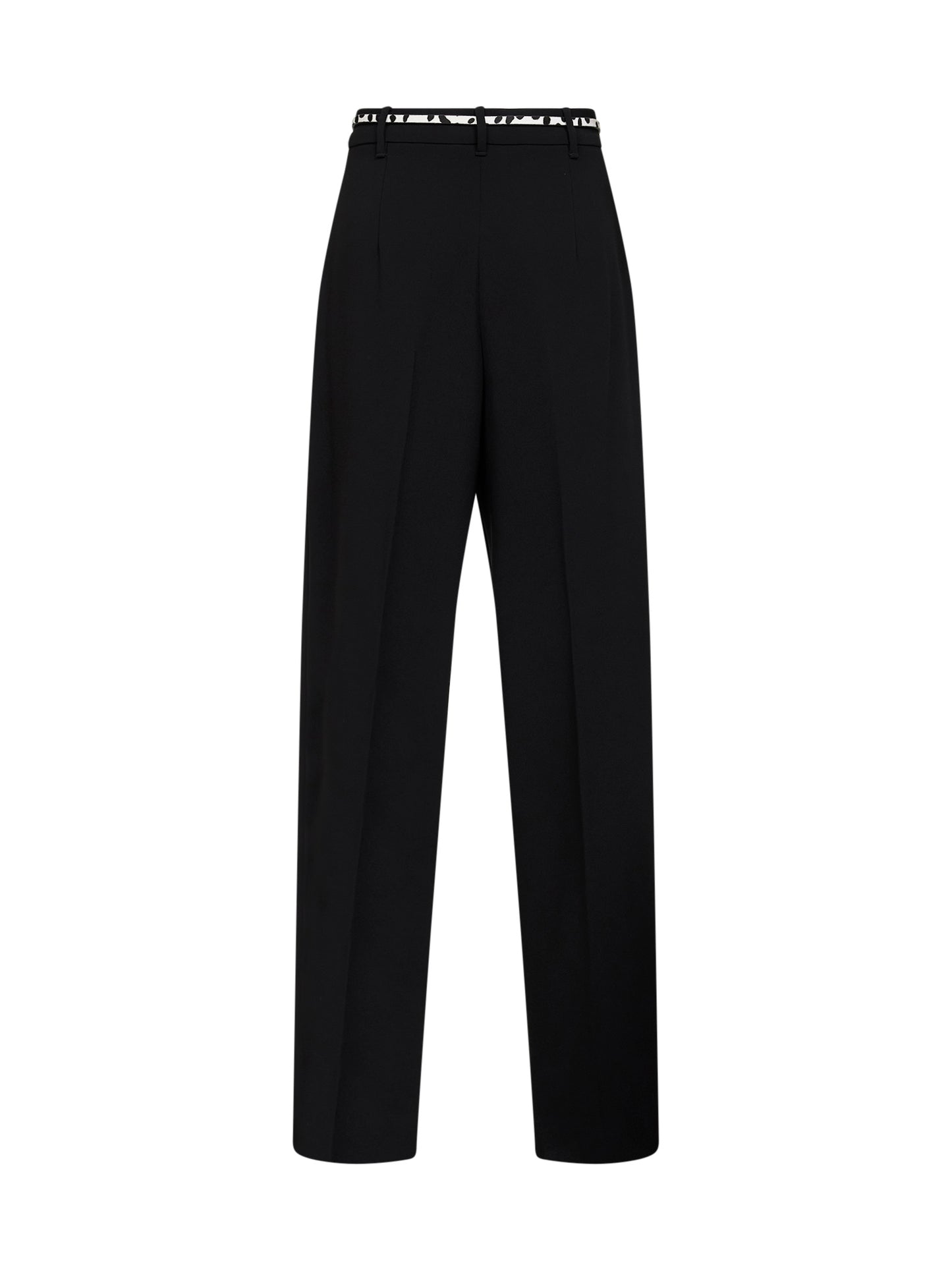 Pantaloni fluidi MSTCORVINO in cady nero