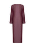 Abito maxi Agatha Plate in georgette bordeaux