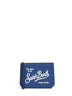 Pochette ricamata Aline blu scuro