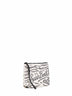 Pochette con strass Aline bianca e nera