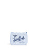 Pochette a righe Aline azzurro e bianco