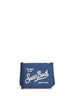 Pochette ricamata Aline blu