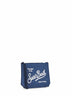 Pochette ricamata Aline blu