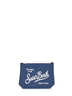 Pochette ricamata Aline blu