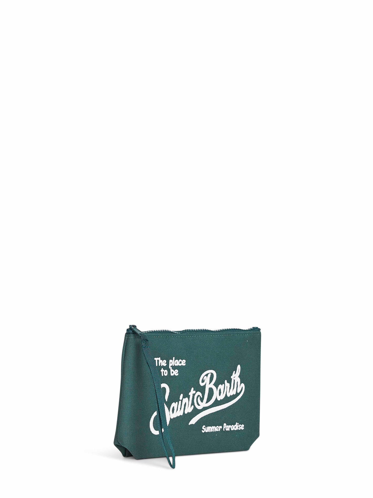 Pochette ricamata Aline verde