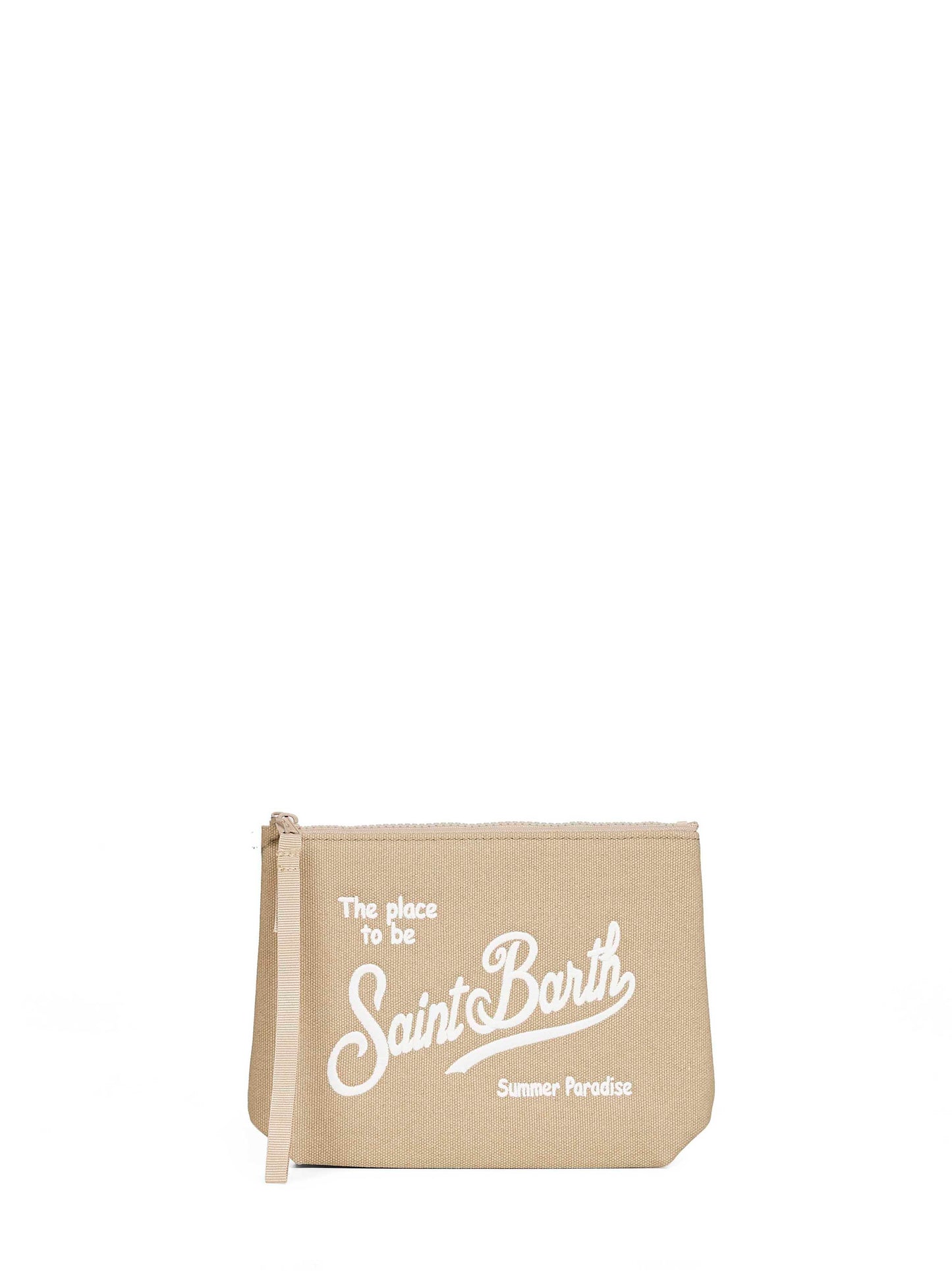 Pochette ricamata Aline beige