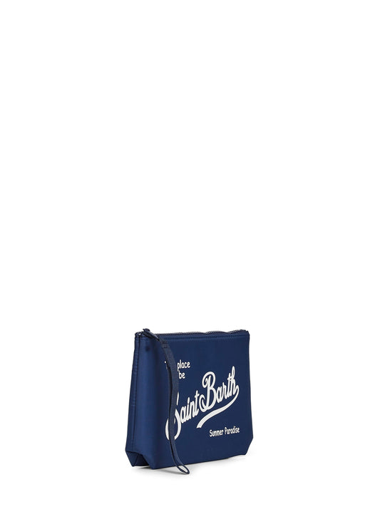 Pochette stampata Aline blu