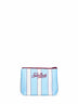 Pochette stampa a righe Aline azzurro e bianco
