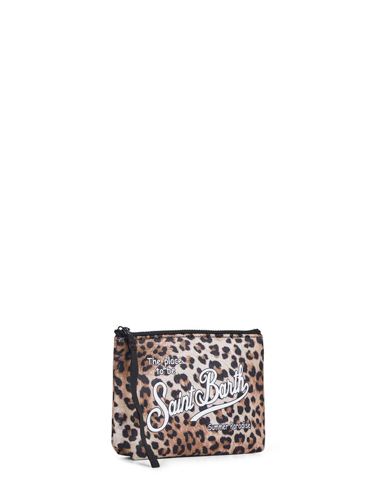 Pochette stampa leopardata Aline