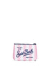 Pochette stampa a righe larghe Aline rosa e bianco