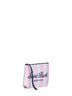 Pochette stampa a righe Aline rosa e bianco