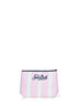 Pochette stampa a righe Aline rosa e bianco