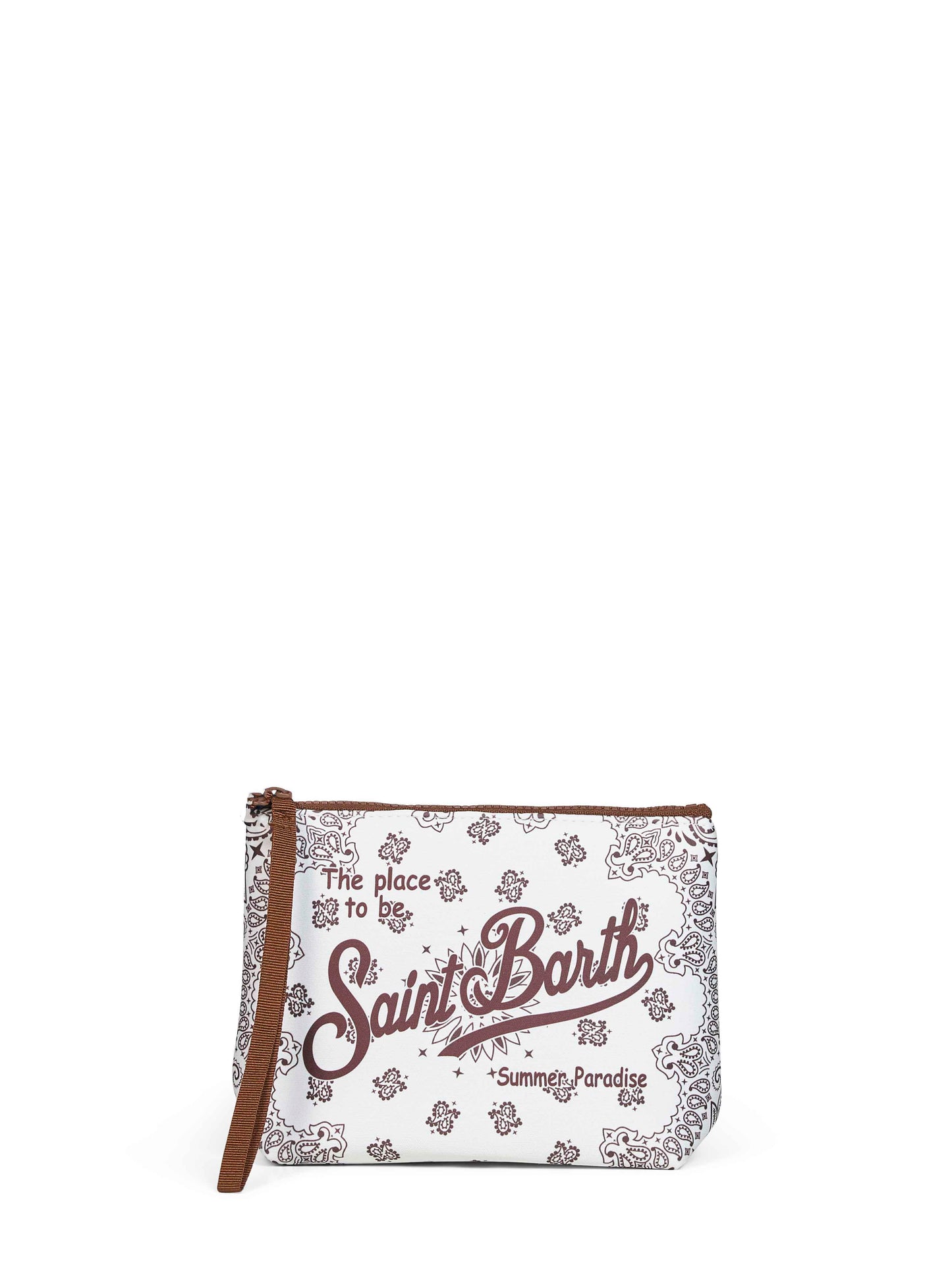 Aline bandana-print clutch bag