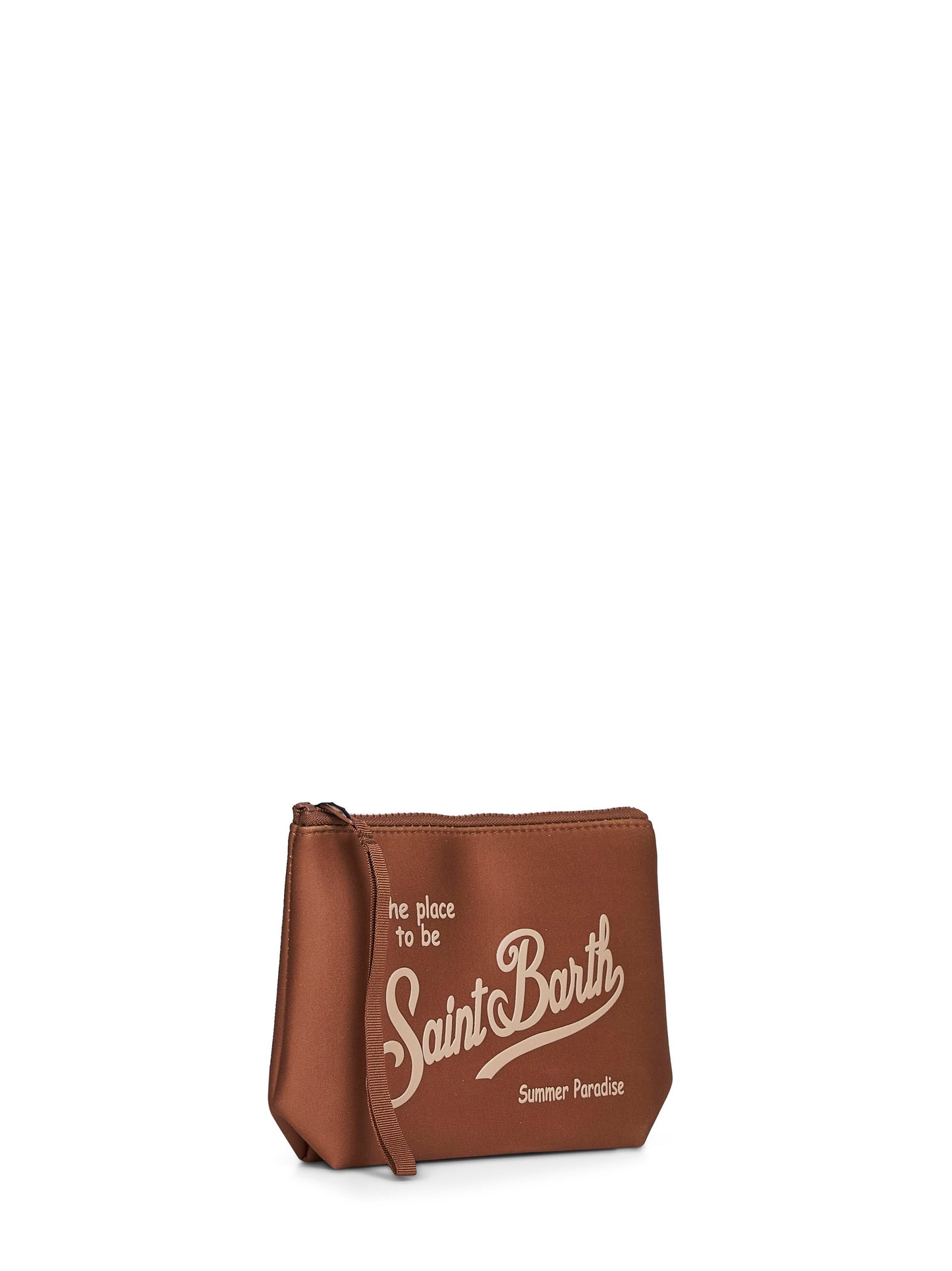 Pochette stampata Aline marrone