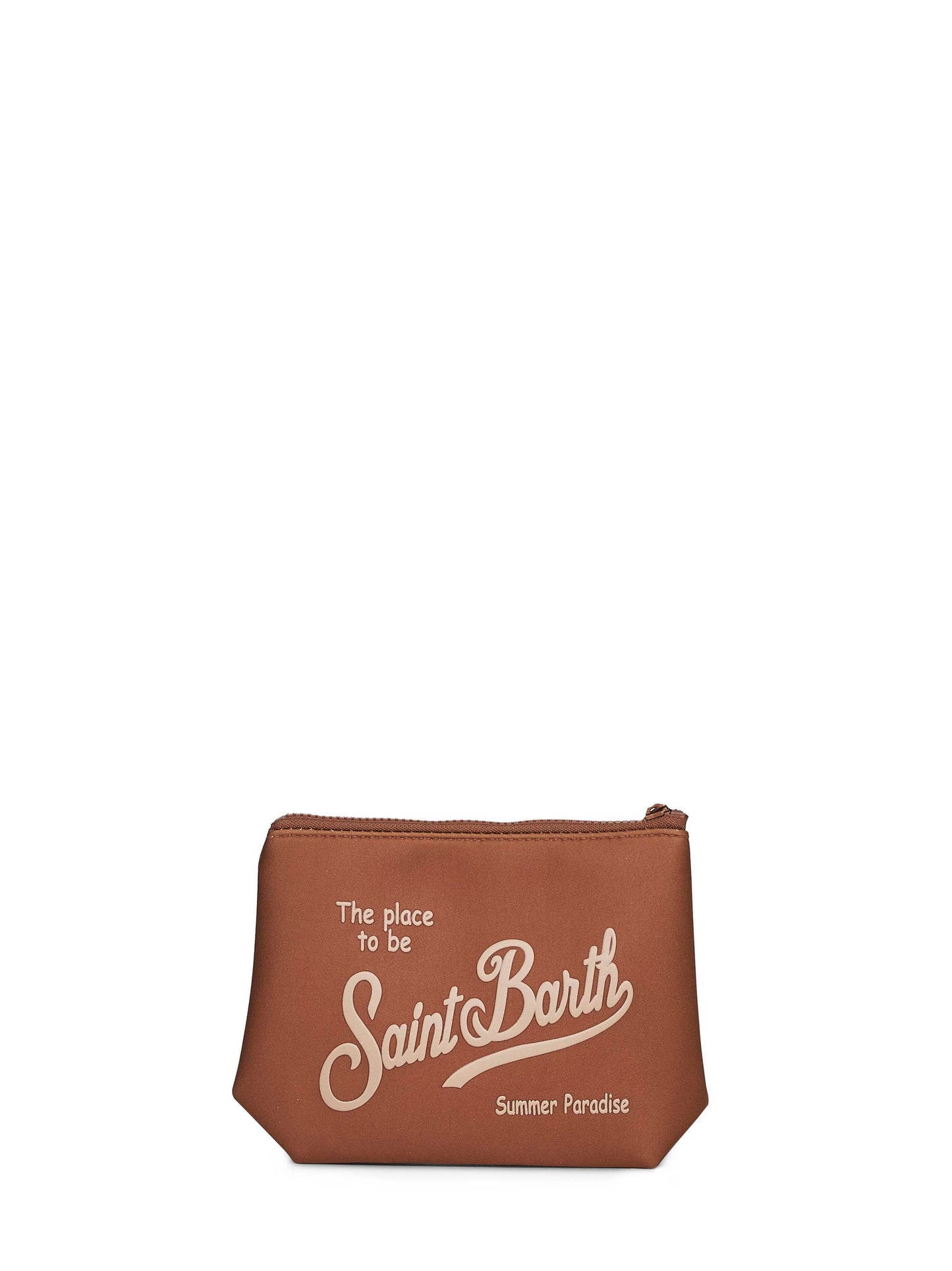 Pochette stampata Aline marrone