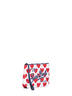 Pochette stampa cuori Aline bianco e rosso