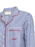 Camicia stile pigiama Astra in popeline a righe blu