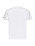 White cotton Austin T-shirt with watch print