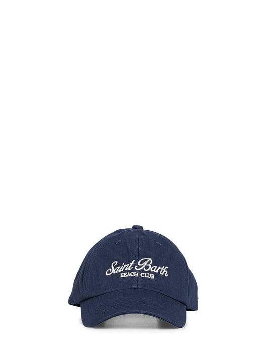 Blue cotton embroidered logo Baseball cap