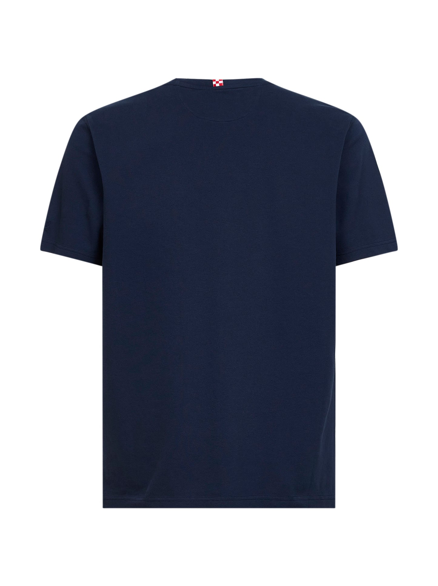 Navy blue stretch cotton pique Bakewell T-shirt